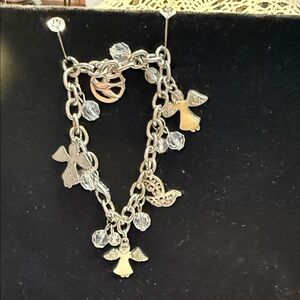 Silver Angel Charm bracelet